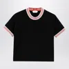 Versace T-shirt With Greca Details In Black
