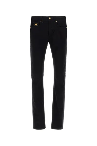 Versace Black Stretch Denim Jeans