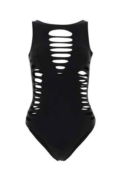 VERSACE VERSACE BLACK STRETCH NYLON SWIMSUIT