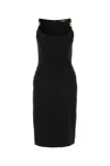 Versace Black Stretch Viscose Dress