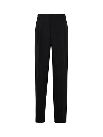 Versace Black Stretch Wool Pant