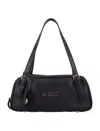 Versace Black Tag Bowling Shoulder Bag In Black