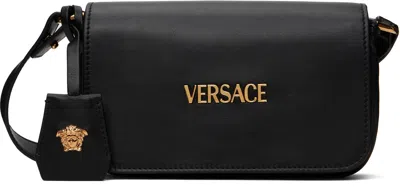 Versace Black Tag Mini Shoulder Bag In 1b00v-black-