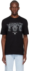 Versace Logo-print Cotton T-shirt In 2b510-black+print