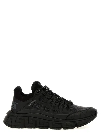 VERSACE BLACK TRIGRECA SNEAKERS