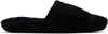 Versace Black '' Allover Towel Slippers In Z4800-black