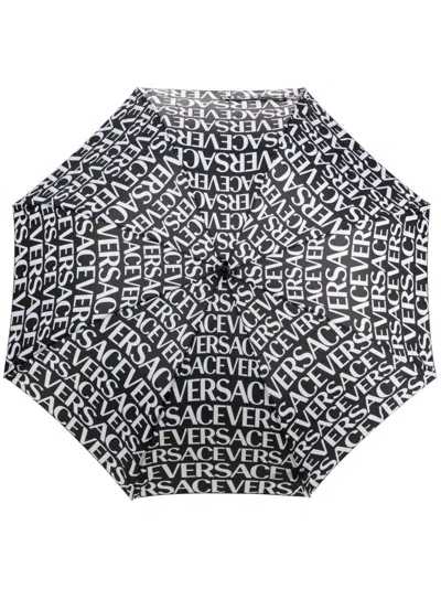 Versace Black  Allover Umbrella