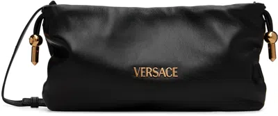 Versace Black ' Tag' Nappa Mini Bag