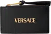 Versace Leather Wallets & Pures In 1b00v-black-