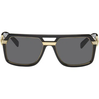 Versace Black Vintage Icon Pilot Sunglasses