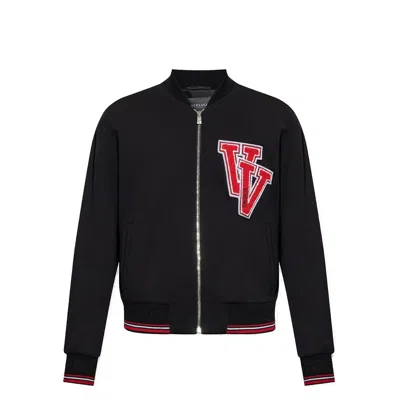 VERSACE BLACK VIRGIN WOOL BOMBER