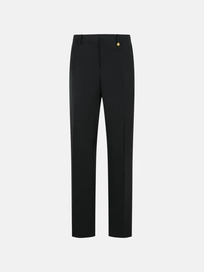 Versace Black Virgin Wool Trousers