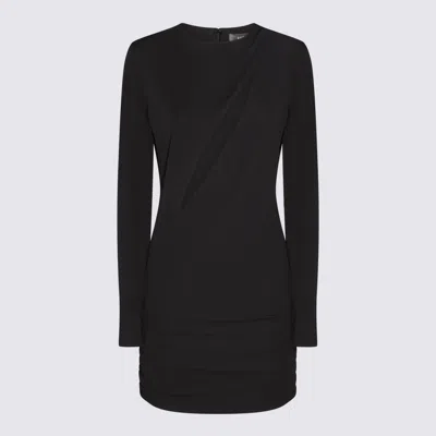 VERSACE VERSACE BLACK VISCOSE BLEND DRESS