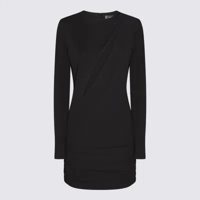 VERSACE VERSACE BLACK VISCOSE BLEND DRESS