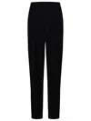 Versace Black Viscose Blend Pants In Black