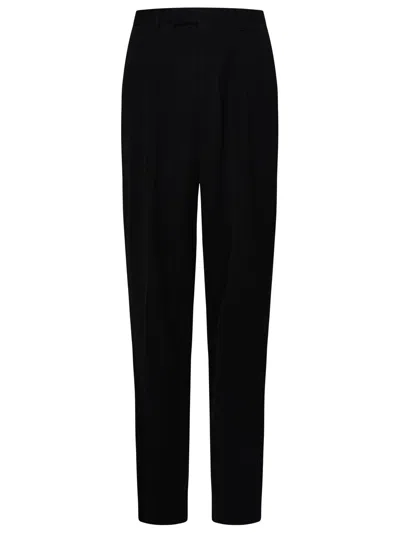 Versace Black Viscose Blend Pants