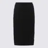 Versace Black Viscose Blend Skirt In Black