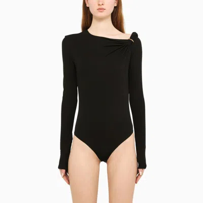 VERSACE VERSACE BLACK VISCOSE BODYSUIT