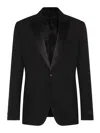 Versace Duchess Tuxedo Jacket In Black