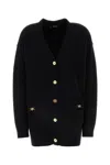 Versace Boxy Wool And Cashmere Cardigan