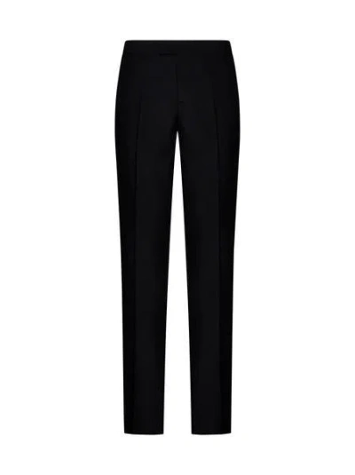 Versace Black Wool Blend Pant