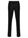 Versace Pantalone In Misto Lana Nera Uomo