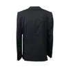 Versace Black Wool Blend Single Breasted Jacket In Black