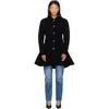 Versace Wool Coat In Black