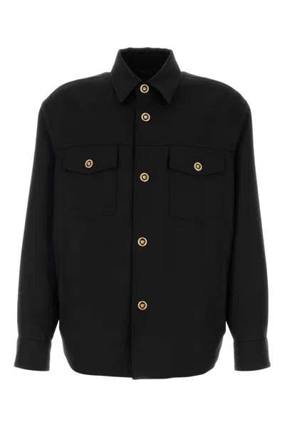 VERSACE BLACK WOOL JACKET
