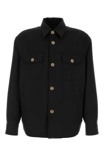 VERSACE BLACK WOOL JACKET