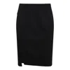 Versace Black Wool Skirt In Black