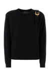 Versace Black Wool Sweater In Black