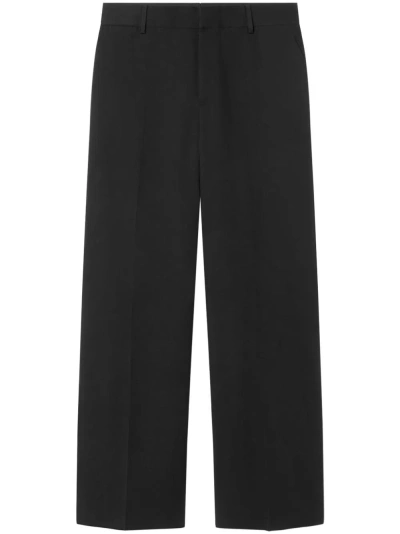 Versace Black Wool Tailored Trousers