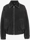 Versace Black Zip-up Jacket In Black