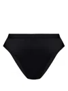 Versace Black High-waisted Bikini Bottom