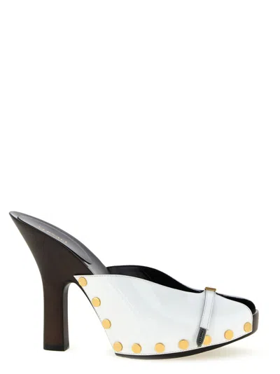 Versace Blackwhite Slip On Heels
