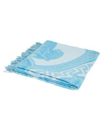 Versace Blanket Or Cover Azure Size - Wool, Cashmere