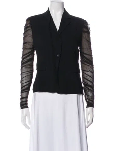 Pre-owned Versace Blazer In Black