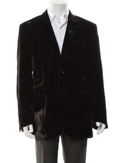 Pre-owned Versace Blazer In Black