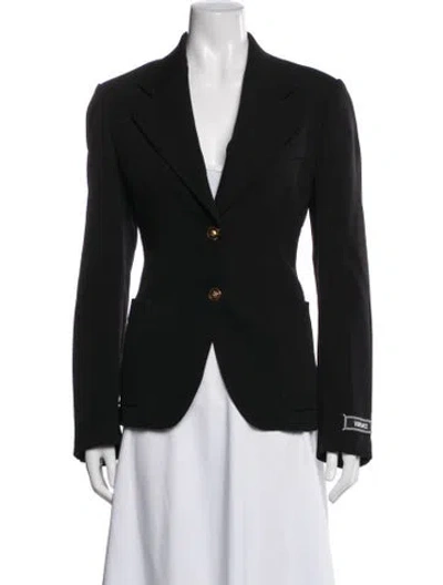 Pre-owned Versace Blazer In Black