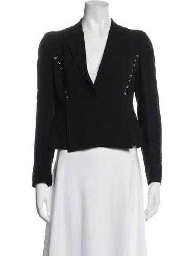 Pre-owned Versace Blazer In Black