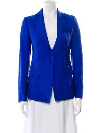 Pre-owned Versace Blazer In Blue