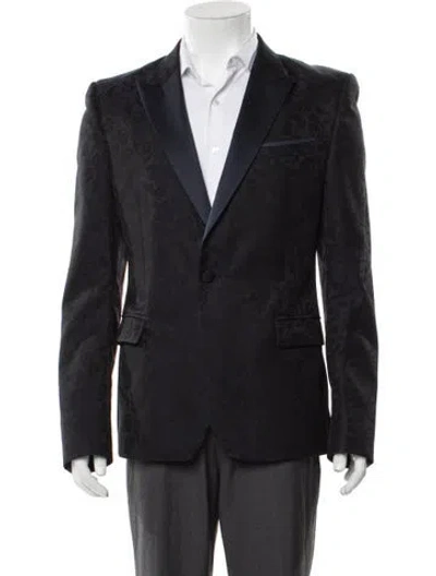 Pre-owned Versace Blazer In Blue
