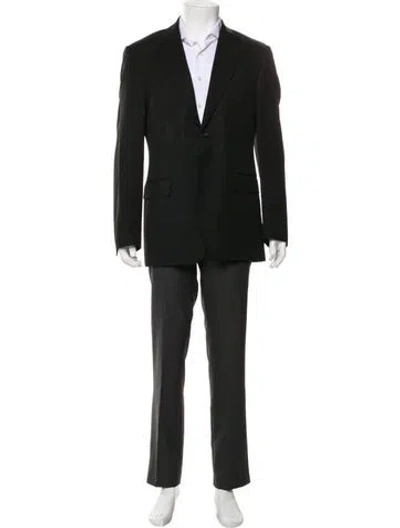 Pre-owned Versace Blazer In Blue