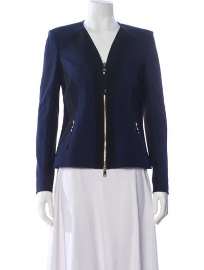 Pre-owned Versace Blazer In Blue