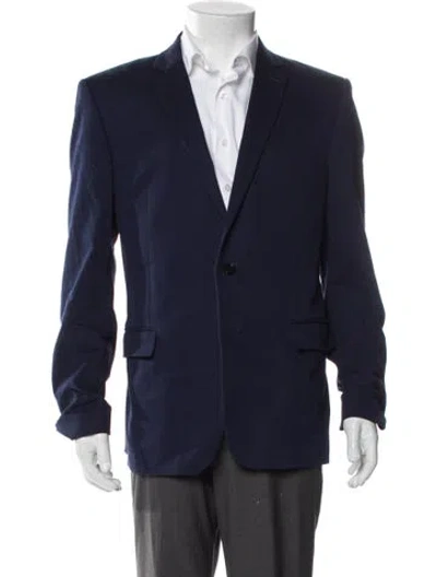 Pre-owned Versace Blazer In Blue