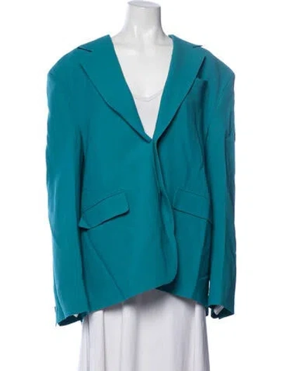 Pre-owned Versace Blazer In Blue
