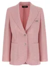 Versace Blazer Check Blazers Pink In Pink