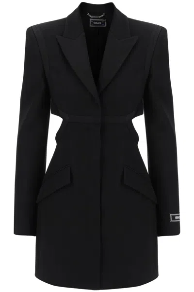 VERSACE VERSACE BLAZER DRESS WITH CUT OUTS
