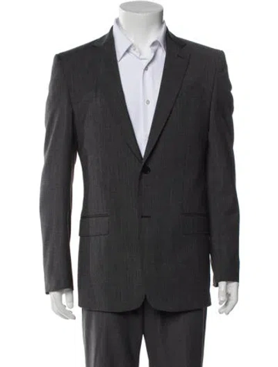Pre-owned Versace Blazer In Gray